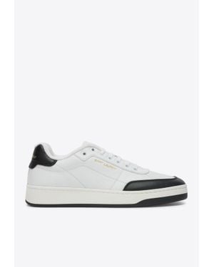 Saint Laurent Sl/61 Lace-Up Sneakers - White
