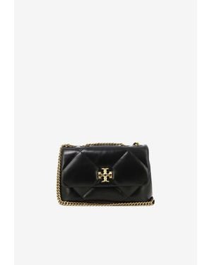 Tory Burch Small Kira Quilted Leather Shoulder Bag - Black