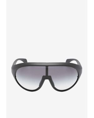 Moncler Shield Frame Sunglasses - Gray