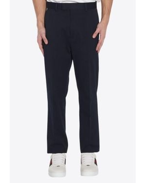 Gucci Straight-Leg Chino Trousers - Blue