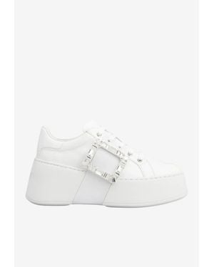 Roger Vivier Viv' Skate Classic Sneakers - White