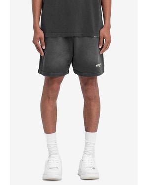 Represent Owner's Club Faded Track Shorts - Black