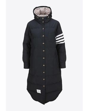 Thom Browne 4-Bar Stripes Padded Parka - Black