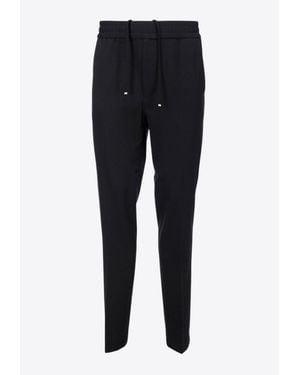 Ferragamo Wool-Blend Slim Track Pants - Blue