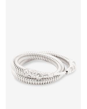 Intisars Aqqal Vip Full Diamond Bracelet - White
