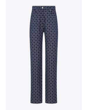 Givenchy Logomania Straight-Leg Jeans - Blue