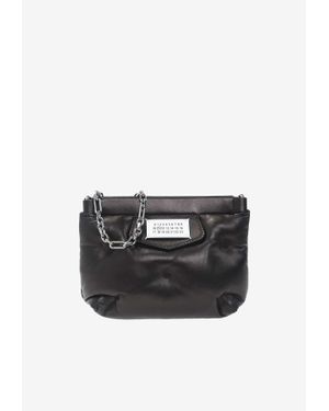 MM6 by Maison Margiela Mini Glam Slam Carpet Leather Crossbody Bag - Black