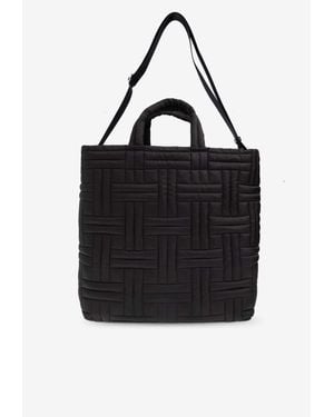 KENZO Large Cozy Quilted Tote Bag - Black