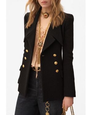 Chloé Double-Breasted Wool Tailored Jacket - Black