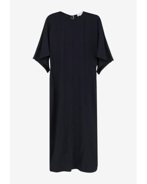 Stella McCartney Sleeved Midi Dress - Black