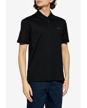 Givenchy Gros Grain Logo Polo T-Shirt - Black