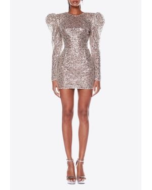 Bronx and Banco Tessa Sequined Mini Dress - White