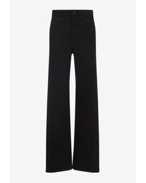 Lemaire Twisted Straight-Leg Pants - Black
