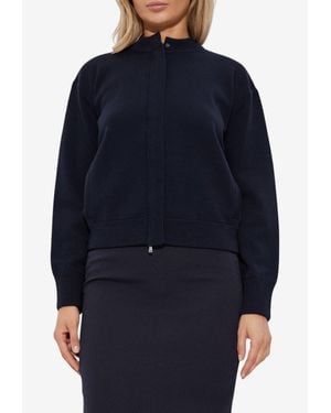 Max Mara Pelago Wool Knit Cardigan - Blue