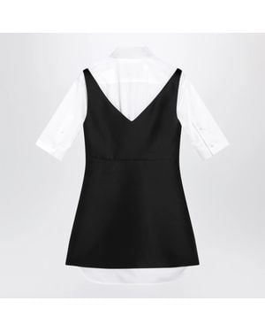 Balenciaga Hybrid Chemisier Mini Dress - Black