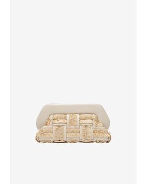 THEMOIRÈ Tia Raffia Clutch Bag - Natural