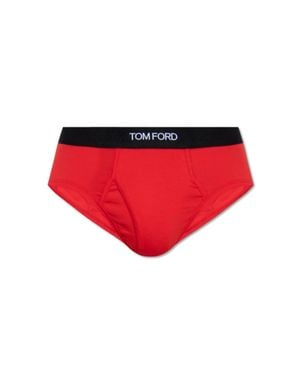 Tom Ford Briefs With Logo - Red