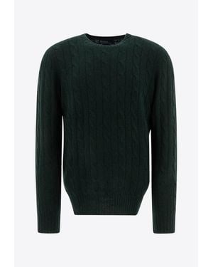 Polo Ralph Lauren Cable Knit Cashmere Sweater - Black