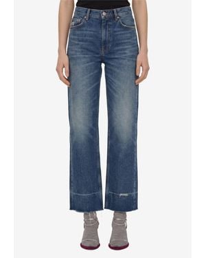 Chloé Bootcut Washed Jeans - Blue