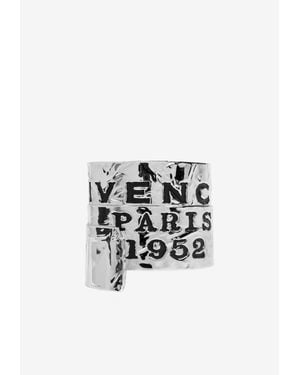 Givenchy Tape Logo Cuff Bracelet - White