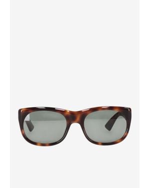 Saint Laurent Romy Square Sunglasses - Gray