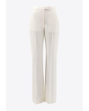McQueen Wool Tailored Pants - White