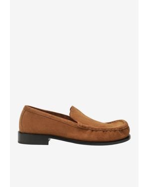 Dries Van Noten Suede Leather Loafers - Brown