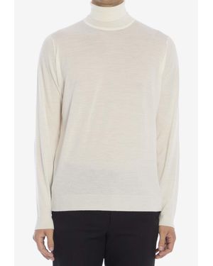 John Smedley Cherwell High-Neck Sweater - White