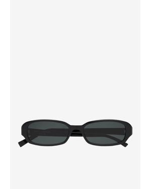 Saint Laurent Erin Oval Sunglasses - Black