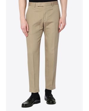 PT Torino Linen-Blend Straight-Leg Chino Pants - Natural
