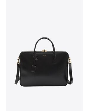 Saint Laurent Large Sac De Jour Bowler Briefcase - Black