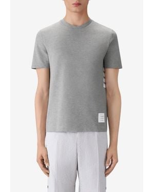 Thom Browne Name Tag Patch T-Shirt - Gray