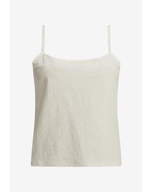 KHAITE Cami Jersey Tank Top - White