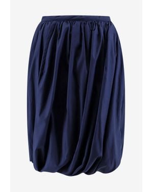 Marni Midi Balloon Gathered Skirt - Blue