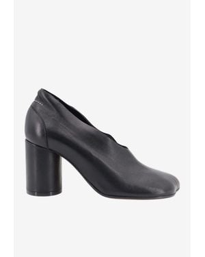 MM6 by Maison Margiela Tabi 80 Anatomic Leather Pumps - Blue