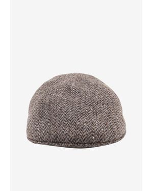 Brunello Cucinelli Wool Dazzling Hat - Gray