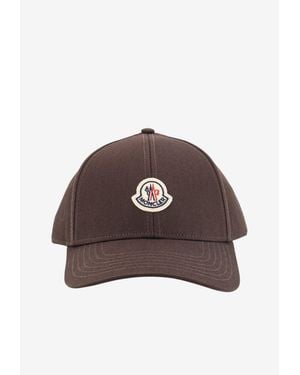 Moncler Embroidered Baseball Cap - Brown