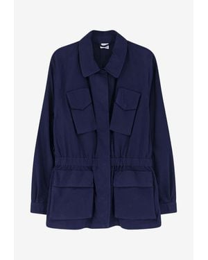 Aspesi Buttoned Field Jacket - Blue