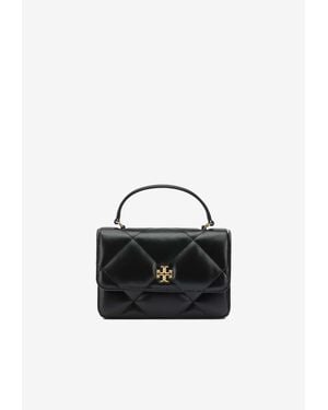 Tory Burch Mini Kira Diamond Quilted Handbag - Black