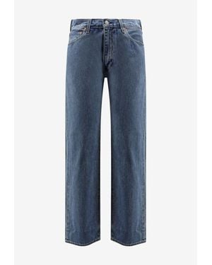 Levi's Logo-Tagged Buttoned Jeans - Blue