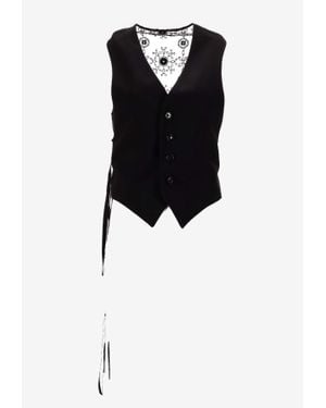 Ann Demeulemeester Tiuku Classic Waistcoat - Black