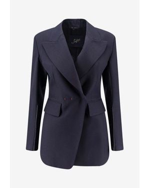 The Seafarer Gilda Wool Blazer - Blue
