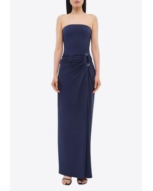 Jonathan Simkhai Emma Strapless Maxi Dress - Blue