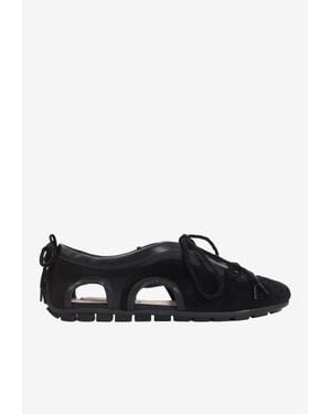 Simone Rocha Grip Cut-Out Trainers - Black