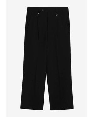 MM6 by Maison Margiela Wool-Blend Tailored Pants - Black