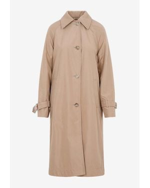 Akris Reversible Checked Wool Coat - Natural
