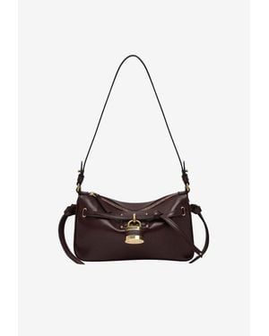 Chloé Mini Paddington Padlock Nappa Leather Shoulder Bag - White