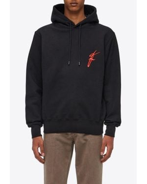 Ferragamo Logo Hooded Sweatshirt - Black