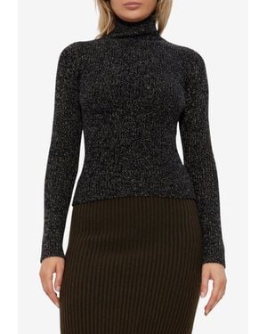 Max Mara Azulene Turtleneck Knitted Sweater - Black