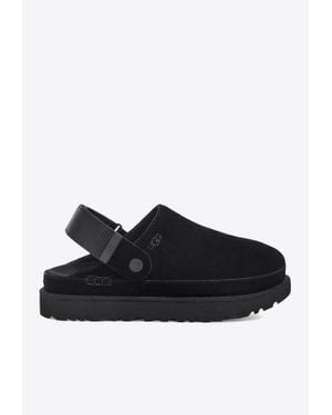 UGG Goldenstar Suede Mules - Black